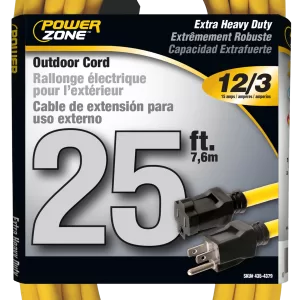 EXT CORD OUTDOOR 12/3X25FT