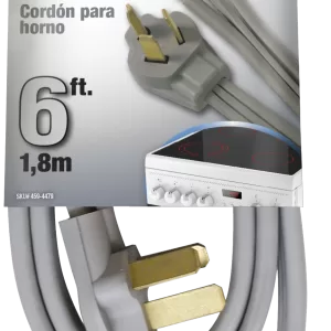 RANGE CORD 3-PRONG GRAY 6'
