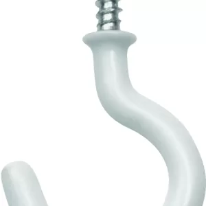 WHT VINYL CUP HOOK 1-1/4 2PK