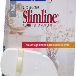 EXT CORD 16/2 WHITE 3' SLIM