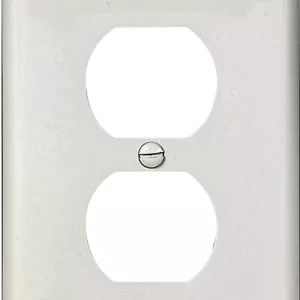 RECEPTACLE PLATE WHITE 1G UN