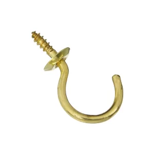 CUP HOOK BRASS 1-1/4"