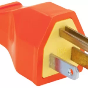 PLUG MALE 3P ORANGE