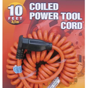 COILED POWER TOOL CORD 10'