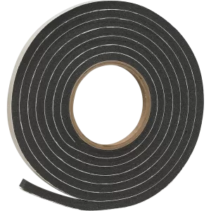 BLACK FOAM TAPE 3/8" X 5/16"